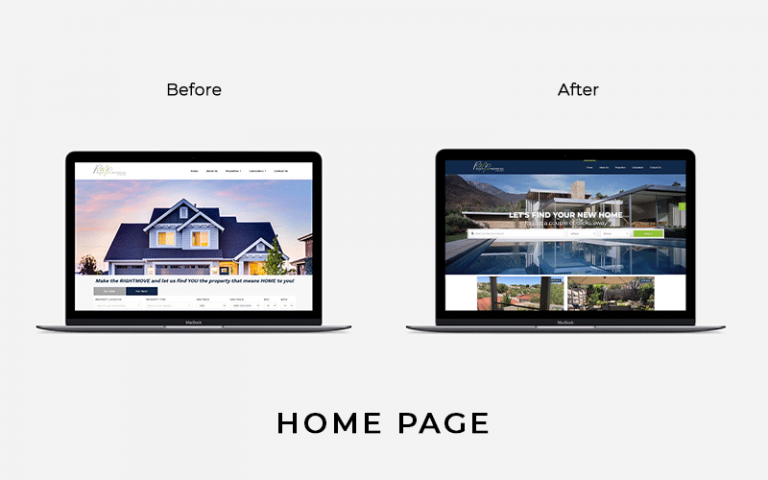 Born Intelligence, Website, Website Redesign, Website Design, Website Development, Website redesign before and after, website revamp, website redesign strategy, property listing website, property website, Rightmove Properties Namibia,